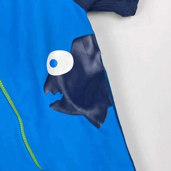 Hanna Andersson Blue Fish Sunblock Rash Guard Bathing Suit 80 cm 18-24 Months - Picture 4 of 7